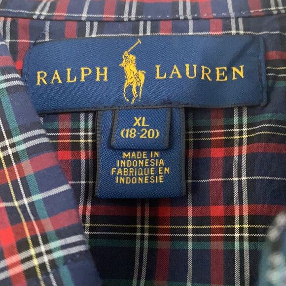 NWT Boys Plaid Ralph Lauren Button Down - Picture 4 of 4